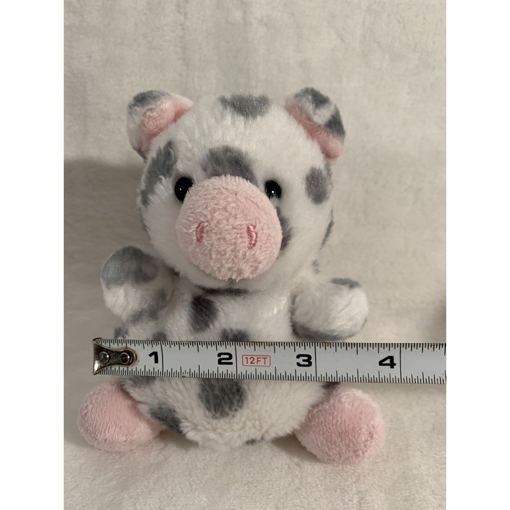 5" Aurora World Palm Pals Plush - Piggles Spotted Piglet Beanie Stuffed Animal‎ - Picture 9 of 10